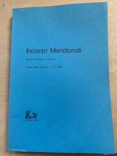 Incontri meridionali revista - meridionali.,
